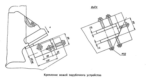 Крепление инструмента комбинированных пресс-ножниц Н5222А
